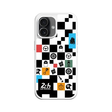iPhone 17 SolidX 白 - 24 Hours of Le Mans - 24H - Checkerboard