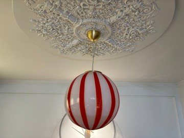 手工吹製玻璃球形吊燈 D40 公分（15.7 吋），玻璃球形吸頂燈