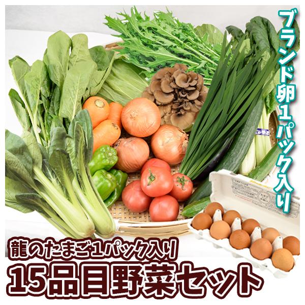 龍のたまご１０個入り１５品目野菜セット 15種１箱 送料無料 食品