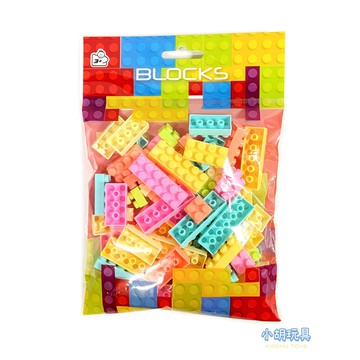 袋裝59PCS小積木 積木補充包 兒童玩具【小胡玩具(電子發票)】