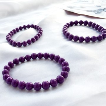 8A紫羅蘭紫云母手鏈紫色女款手串 網紅輕奢高級香芋紫閨蜜禮物