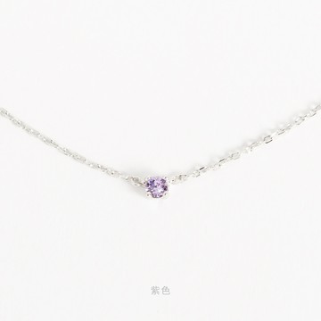 [採用施華洛世奇水晶/純銀] 浪漫際遇鎖骨鍊 / 12色 / Crystals from Swarovski / Romantic Encounter Necklace