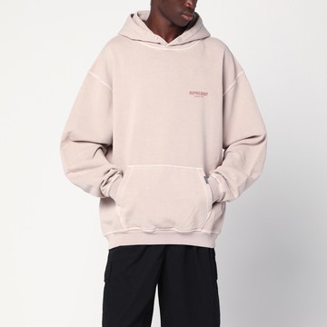 Dusty mauve oversized hooded sweatshirt