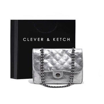 Clever&Ketch包包女菱格大容量包包2025新款高級感鏈條單肩斜挎包