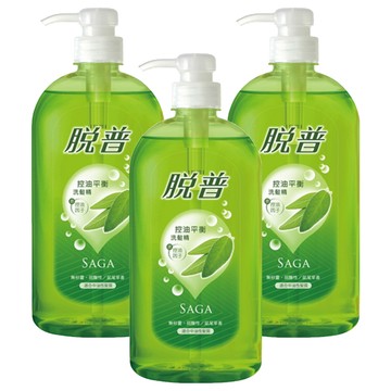 脫普 控油平衡洗髮精 無矽靈 鼠尾草香氛 適合中性油性髮質  800ml  3瓶