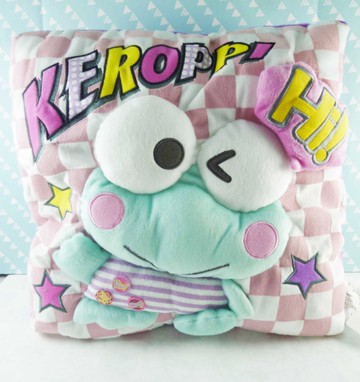 【震撼精品百貨】KeroKeroKeroppi 大眼蛙~靠墊_紫