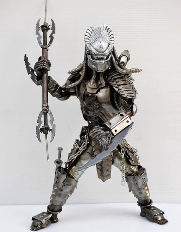 異星獵人雕塑 驚豔銲接工藝 超酷生日禮物 (A2/A)