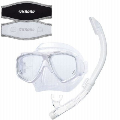 TUSA 度付きマスク スプレンダイブ2シリコン W×スノーケル インプレックスハイパードライミニシリコン W ×KURORO マスクストラ