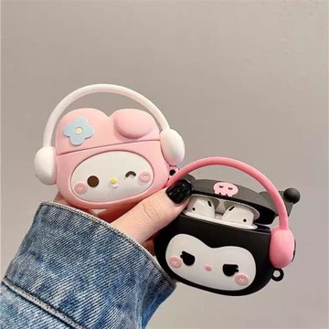 音樂庫洛米美樂蒂適用realme真我Buds T310真無線藍牙耳機套310保護套budst310硅膠殼軟防摔真我buds t310