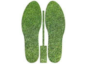 圖紋鞋墊 SOKO (驚喜：草皮) 綠色草皮・鞋墊・除臭・抗菌・草皮
