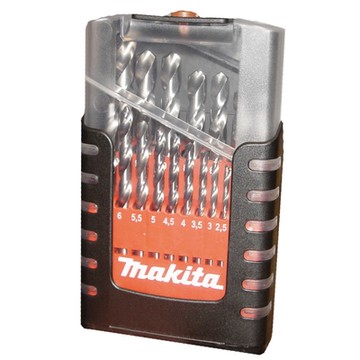 MAKITA牧田 D-29941 HSS金屬直柄鑽頭19件組