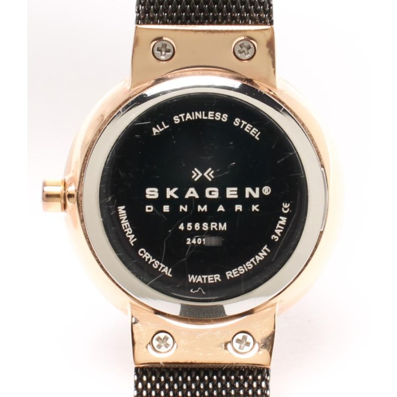 スカーゲン 腕時計 クオーツ 456SRM レディース SKAGEN 中古 | LINE