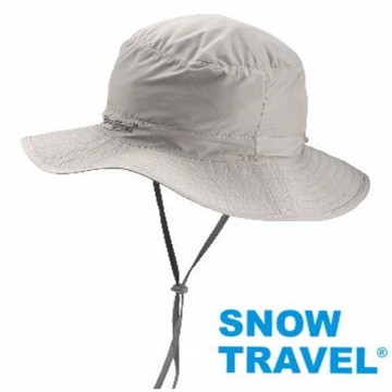 [Snow Travel]抗UV透氣快乾戶外輕量休閒帽AH-23灰(可折疊收納)