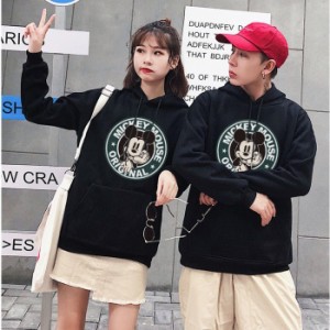 ミッキー パーカー Disney ペアルック カップル トレーナー スウェット ディズニー パーカー フード付き 厚手 薄手 男女兼用 お揃い トッ 通販 Lineポイント最大4 0 Get Lineショッピング