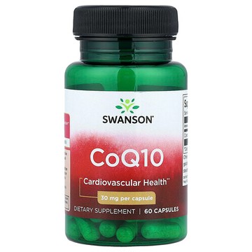 Swanson Vitamins, 輔酶 Q10，30 毫克，60 粒膠囊