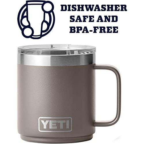 YETI(イエティ) 各色、豊富なカラー ランブラー 10oz(296ml)保温保冷 マグカップ ふた付(マグネット、スライド式) (シャープテールトープ) [並行輸入品]