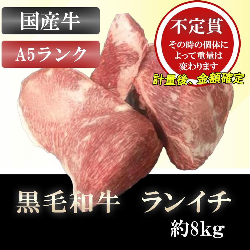 ランイチ 約8kg グリムキ 黒毛和牛 A5ランク 5等級 牛モモ肉 牛もも肉 国産牛 ブロック 業務用 贈答品 ギフト ブランド牛