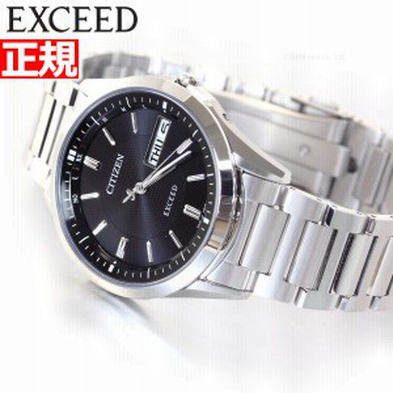 シチズン エクシード CITIZEN EXCEED エコドライブ ソーラー 電波時計 腕時計 メンズ デイデイトモデル AT6030-51E |  LINEショッピング