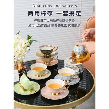 金玉滿堂花茶壺套裝玻璃茶壺蠟燭加熱煮花茶水果茶茶具下午茶茶壺