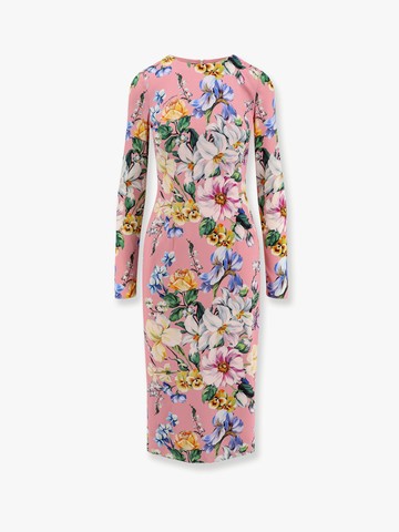 Stretch silk dress with all-over floral print - DOLCE & GABBANA - gender_Woman