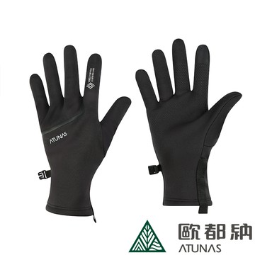【ATUNAS 歐都納】GORE-TEX INFINIUM防風手套 (A2AGEE03N 黑/中長版/防風/防水/保暖)-多尺寸可選_廠商直送