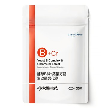 大醫生技 維他命B群+鉻複方錠  30顆  1包