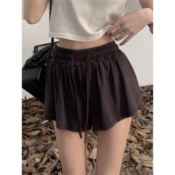 假兩件休閑運動短褲女夏季薄款防走光顯瘦居家瑜伽褲寬松超短熱褲