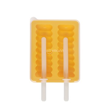 sillymann 矽膠冰棒分裝盒 螺旋造型 170毫升 85毫升x2  檸檬黃色  1盒