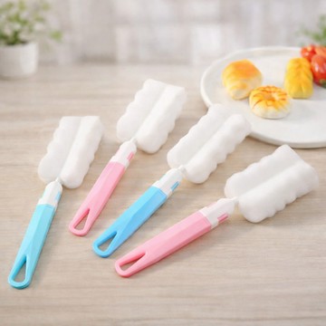 現貨《清潔用品】海綿杯刷 保溫瓶刷 奶瓶刷 ♥ 旅行輕便海綿刷 日用品清潔刷 生活旅遊必備