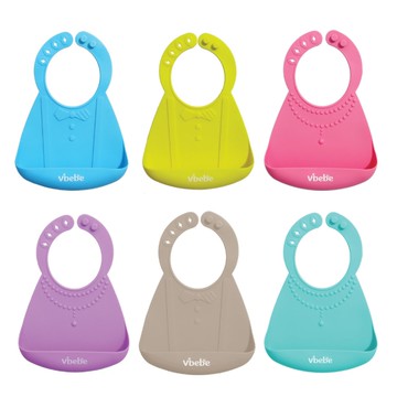 Vibebe 立體造型圍兜(多色可選)矽膠圍兜