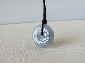 本命年【平安如意】烏雞翡翠韓國蠟線項鍊*BW01*招財、防小人