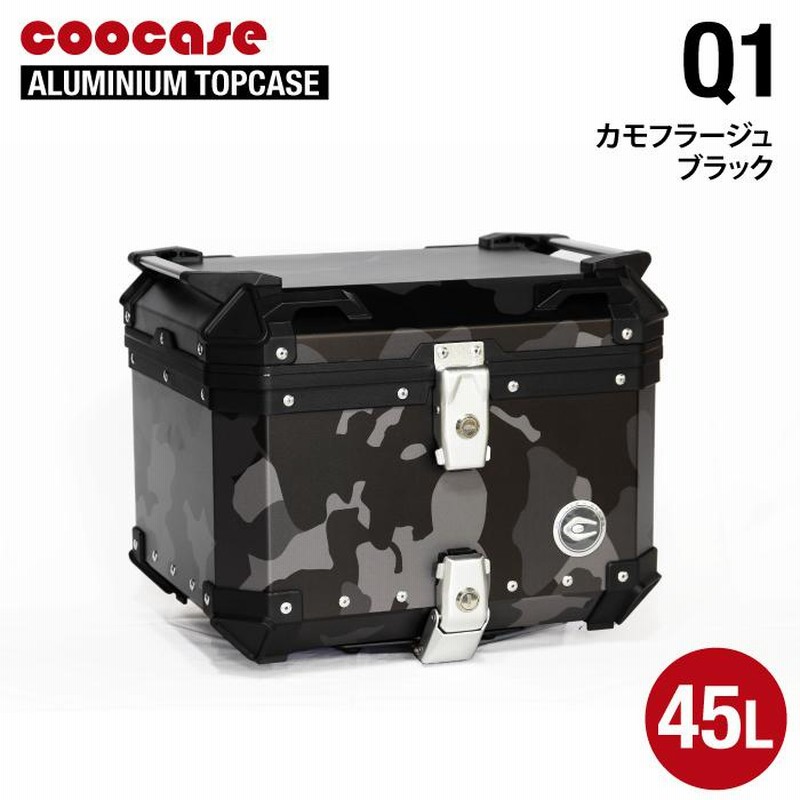 直送品 COOCASE Q1 カモフラージュブラック クーケース アルミトップ