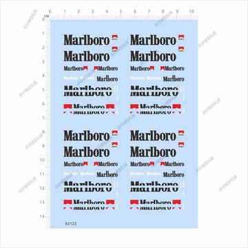 【台灣出貨】✨免運 82122比例模型車水貼1/43邁凱倫Mclaren萬寶路Marlboro法拉利2405