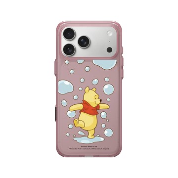 iPhone 17 Pro Max Clear (相機按鈕) 晶醺玫 - 迪士尼-小熊維尼 Disney Winnie The Pooh - 玩泡泡