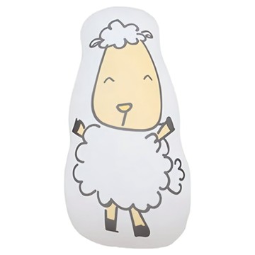 baa baa sheepz 抱抱羊 安撫抱枕 95% 竹纖維  小(16 x 28cm)  微笑抱抱羊 白色