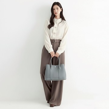 【A&L老工匠】現貨台灣丨出貨花園柏金真皮包經典精品Beata30cm-亞麻藍