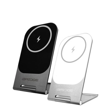 15W超輕薄金屬支架無線充電器(IBW010) 白