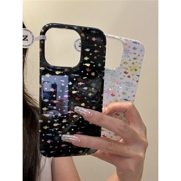 海洋彩色小魚適用iPhone17PROMAX手機殼新款16/15/14小衆13/12/11