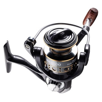 Rooblinos 輕型金屬紡車輪旋轉捲線器 淡海水通用 路亞  黑色  BK1000