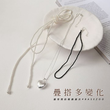 【全館現貨】 多種帶法 自由搭配 小珍珠項鍊  疊搭多層次 鎖骨鍊 愛心項鍊 短鍊 黑串珠 復古 氣質 2601