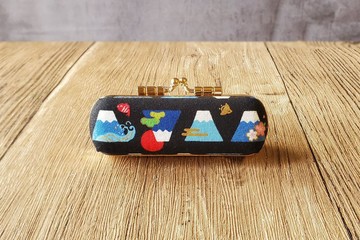 燙金 富士山 日本布口金 印章盒 單章盒
