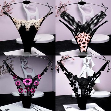 2025夏季薄款黑色內褲女性感蕾絲透明火辣純棉抗菌襠無痕誘惑大碼