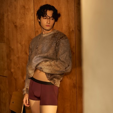 【DAYNEER】素面貼身四角男內褲 M-XXL(時尚棕)