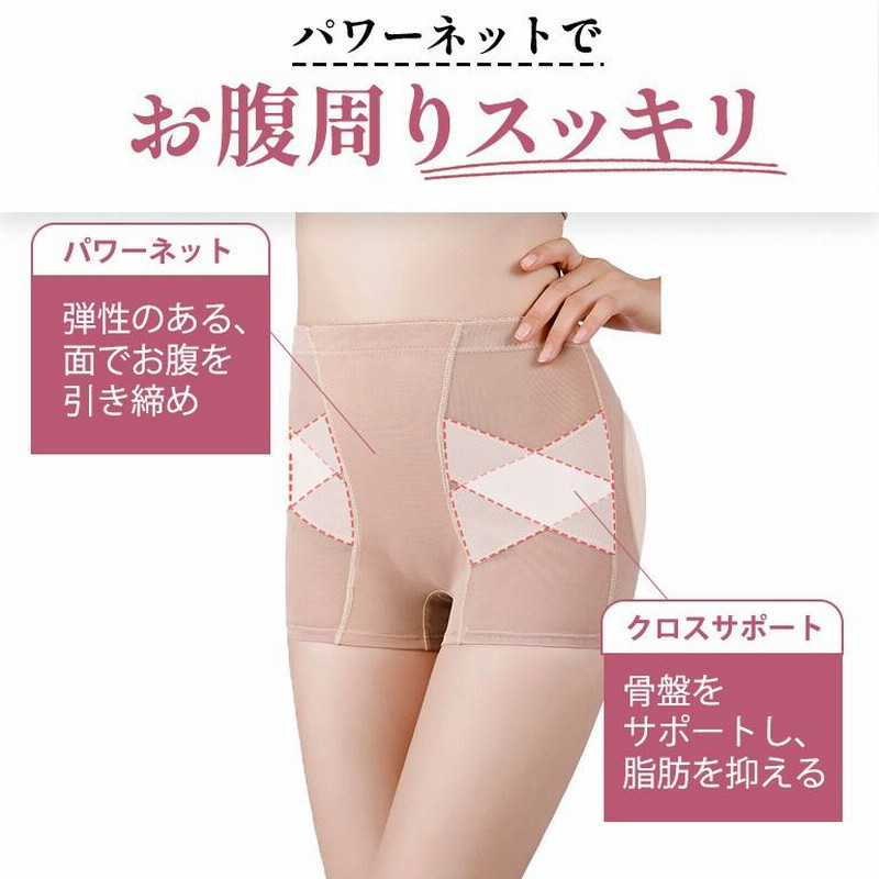 お尻 パット 盛りパンツ ガードル ショーツ レディース お腹
