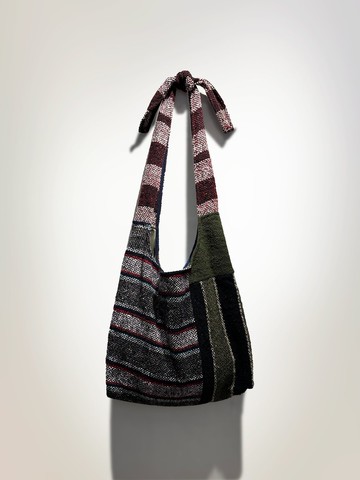 Baja hoodies古著拼布斜孭袋