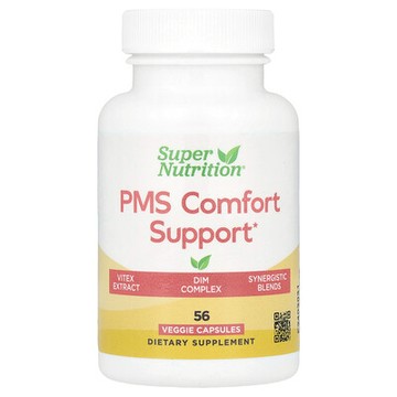 Super Nutrition, PMS 舒適支援，56 粒素食膠囊