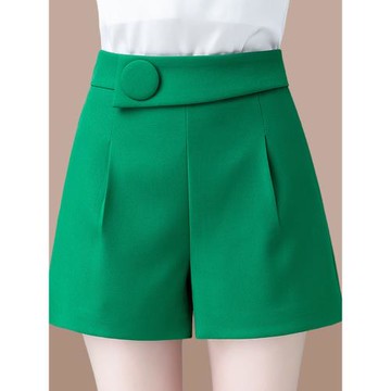 2025夏季新款女士休閑褲短褲a子闊腿褲子百搭薄款小個子直筒寬松