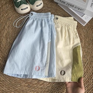 加大尺寸1.0-150.0kg日系休閒短褲女夏季梨形胖mm寬鬆運動休閒五分褲子 日系家居短褲 舒適女裝短褲 夏季涼感五分