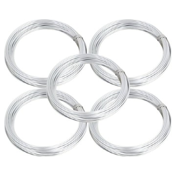 OON 鋁製工藝用鐵絲 1.5mm x 7.5m  5個  銀色
