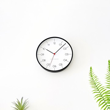 KATOMOKU plywood clock 24 黑色 (km-150BKS) 掛鐘  日本製造